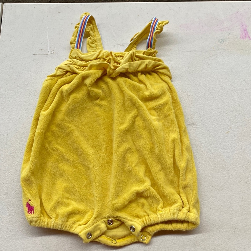Baby girl RL towel romper